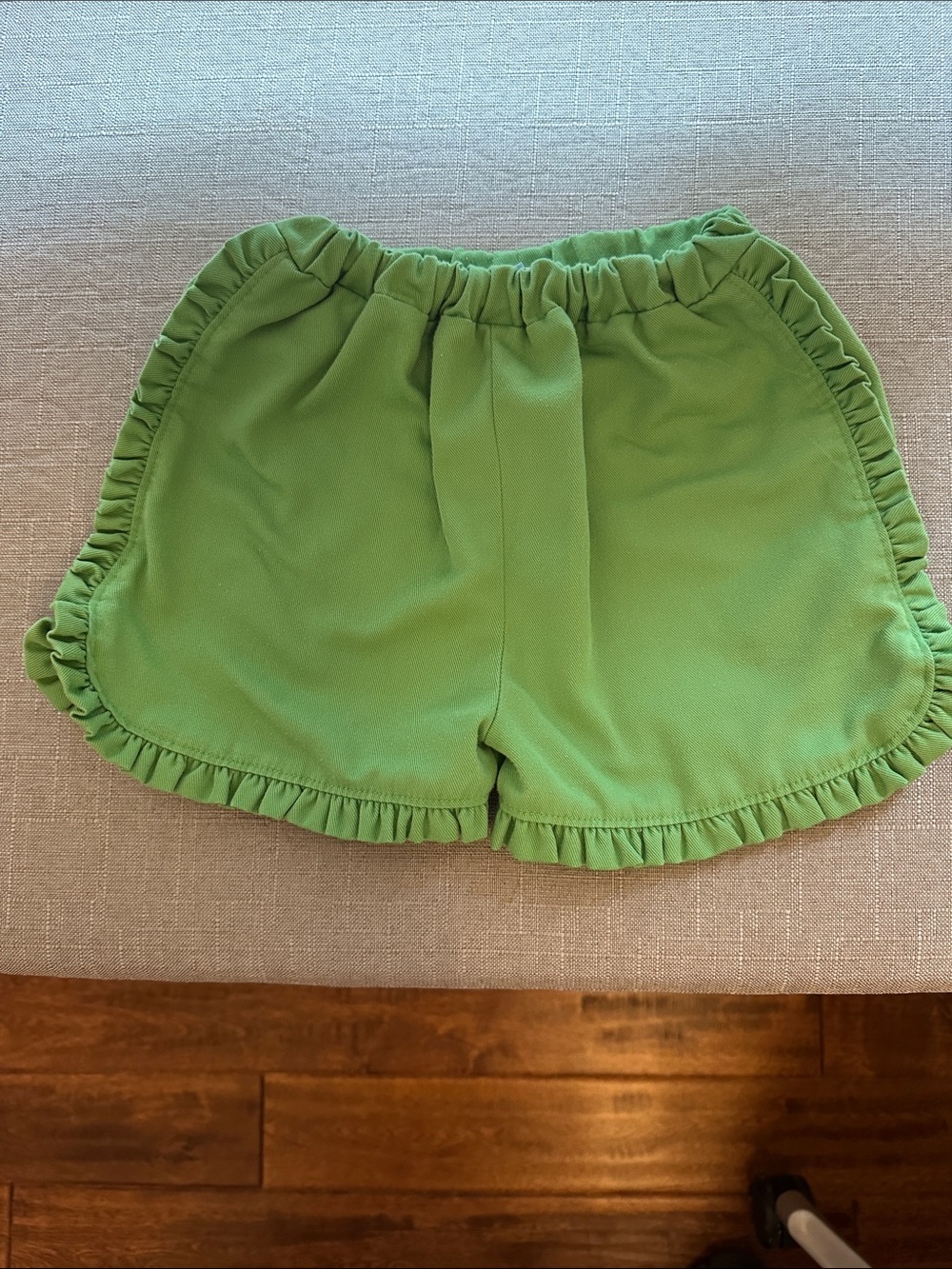 Little English Green Ruffle-Trim Girls' Shorts